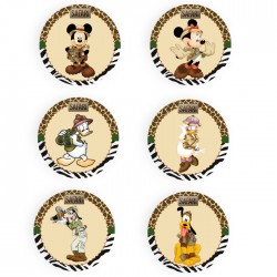 Κονκάρδες Mickey Σαφάρι (6 τεμ)