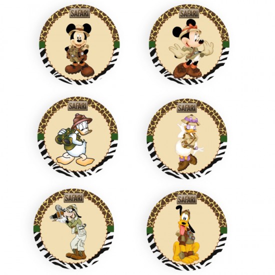 Κονκάρδες Mickey Σαφάρι (6 τεμ) Κονκάρδες Mickey Σαφάρι (6 τεμ)