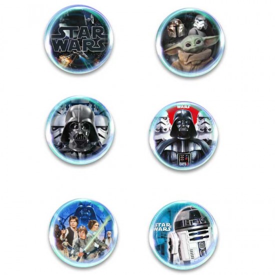 Κονκάρδες Star Wars (6 τεμ) Κονκάρδες Star Wars (6 τεμ)