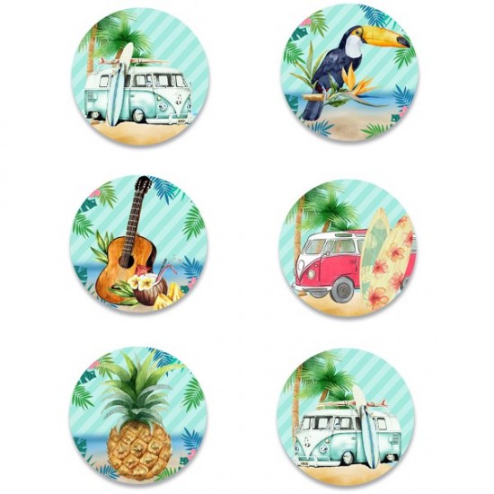 Κονκάρδες Tropical (6 τεμ) Κονκάρδες Tropical (6 τεμ)