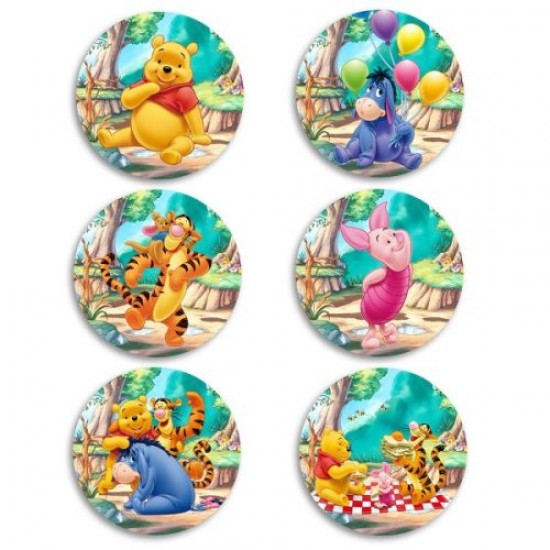Κονκάρδες Winnie the Pooh (6 τεμ) Κονκάρδες Winnie the Pooh (6 τεμ)