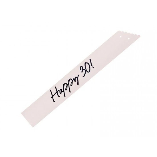 Κορδέλα “Happy 30” (κρεμ) Κορδέλα “Happy 30” (κρεμ)