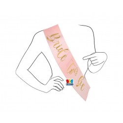 Κορδέλα Ροζ & Χρυσό Bride to be / 168 x 10 εκ