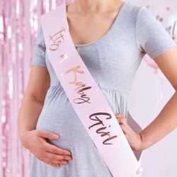 Κορδέλα ροζ It’s A Baby Girl