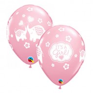 Μπαλόνι Λάτεξ 11″ Baby Girl ελεφαντάκια