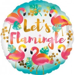 Μπαλόνι Foil 18″ Στρογγυλό Let’s Flamingle