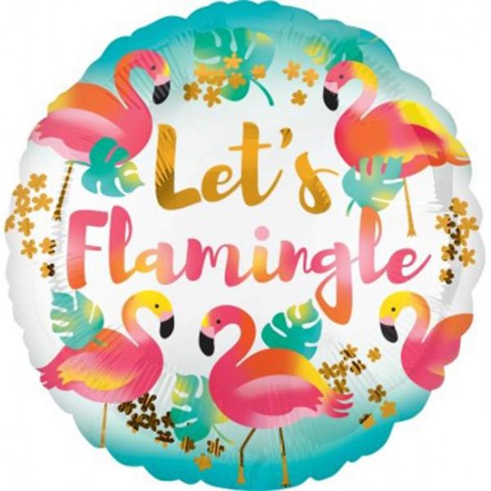 Μπαλόνι Foil 18″ Στρογγυλό Let’s Flamingle Μπαλόνι Foil 18″ Στρογγυλό Let’s Flamingle