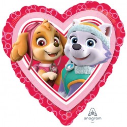 Μπαλόνι Foil 18″ Ροζ Paw Patrol Καρδιά