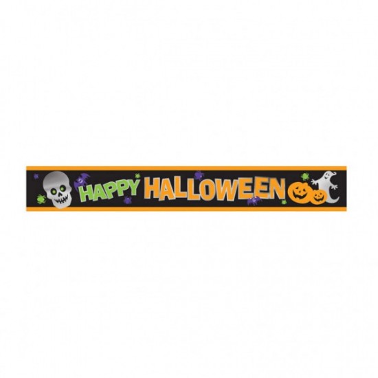 Banner Foil “Happy Halloween” 274cm Banner Foil “Happy Halloween” 274cm