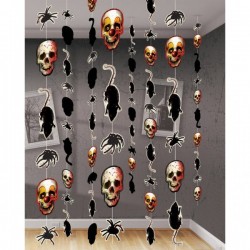 Κρεμαστά διακοσμητικά Creepy Carnevil 180 cm (8 τεμ)