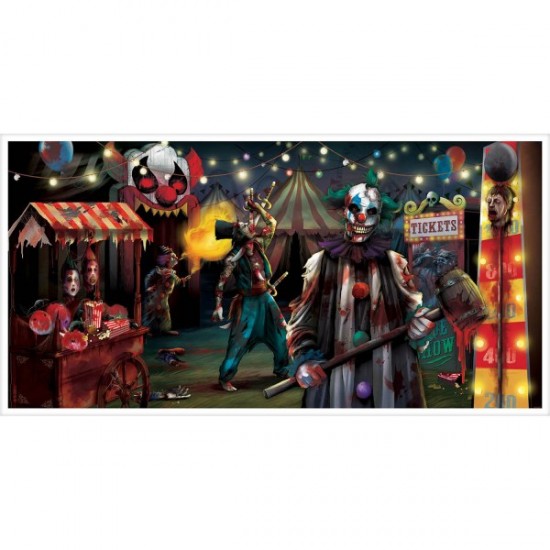Banner Foil Creepy Carnevil 165cm Banner Foil Creepy Carnevil 165cm