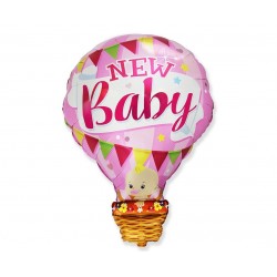 Μπαλόνι Foil 24″ Γέννησης Αερόστατο New Baby Girl