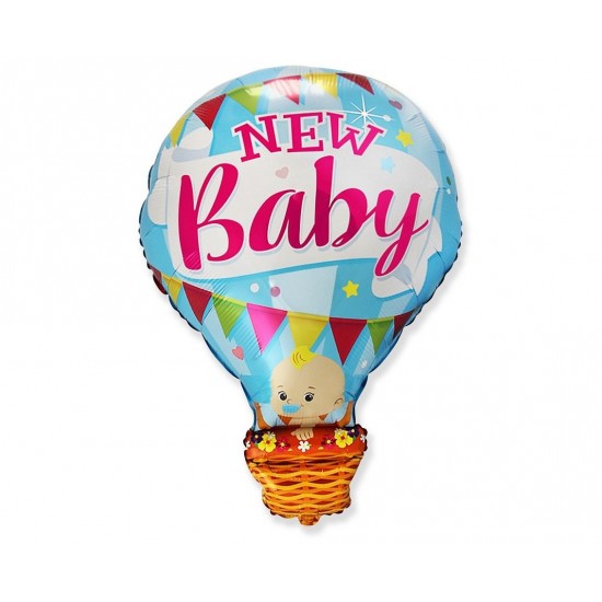 Μπαλόνι Foil 24″ Γέννησης Αερόστατο New Baby Boy Μπαλόνι Foil 24″ Γέννησης Αερόστατο New Baby Boy