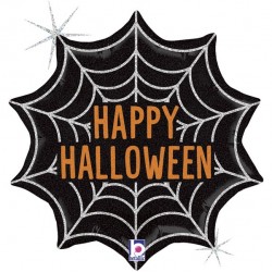 Μπαλόνι Foil 18″ Happy Halloween Ιστός Αράχνης