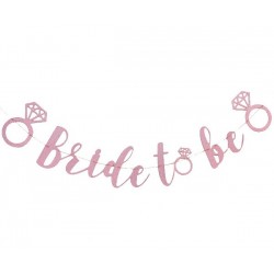 Γιρλάντα “Bride to Be” με γκλίτερ