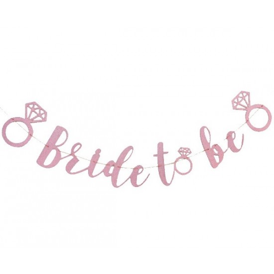 Γιρλάντα “Bride to Be” με γκλίτερ Γιρλάντα “Bride to Be” με γκλίτερ