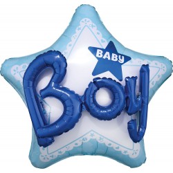 Μπαλόνι Foil 32″ Γέννησης 3D Αστέρι Baby Boy