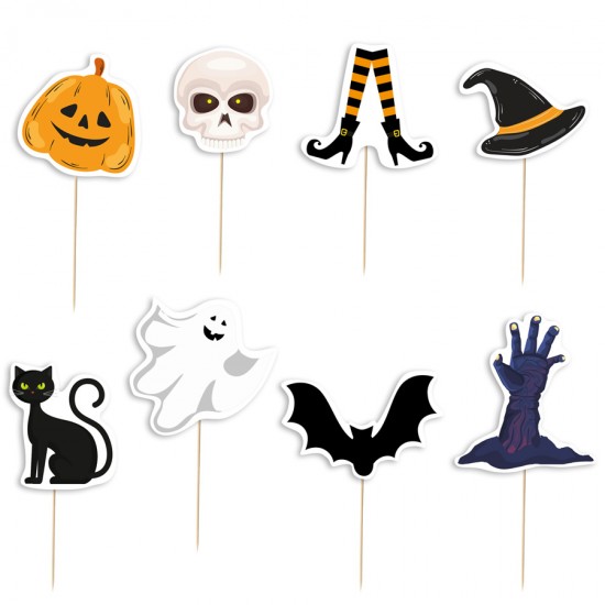 Οδοντογλυφίδες πάρτυ Halloween (8 τεμ) Οδοντογλυφίδες πάρτυ Halloween (8 τεμ)