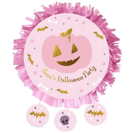 Πινιάτα Halloween ροζ Κολοκύθα Πινιάτα Halloween ροζ Κολοκύθα