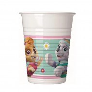Ποτήρια Paw Patrol Skye και Everest (8 τεμ)