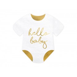 Χαρτοπετσέτες Σχηματικές Φορμάκι μωρού Hello Baby (20 τεμ) 