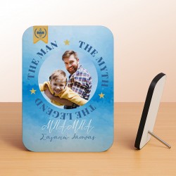 Κορνίζα Αλουμινίου Με Ξύλινο Πλαίσιο – Best DAD Ever