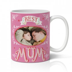 Κούπα Best Mum με φωτογραφία