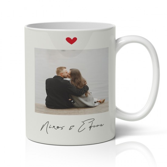 Κούπα αγίου βαλεντίνου με φωτογραφία όλοι οι δρόμοι οδηγούν σε σένα