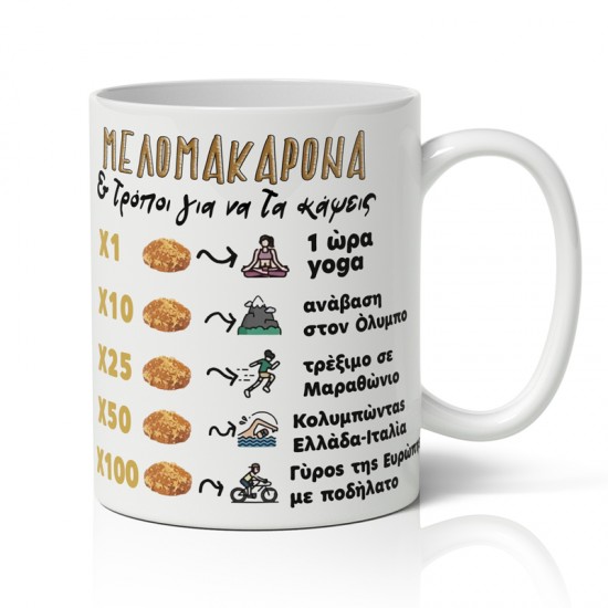 Κούπα Χριστουγεννιάτικη – “Μελομακαρονοθερμίδες”