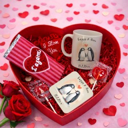 Κουτί δώρο Penguins in Love