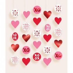 Γιρλάντες Κρεμαστές Happy Valentine’s Day (5 τεμ)