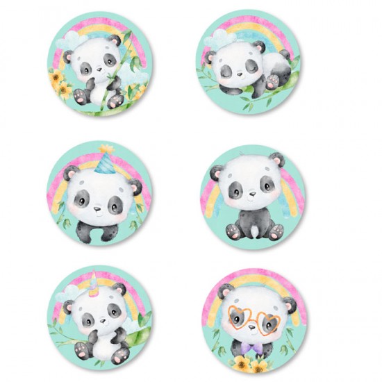 Κονκάρδες αρκουδάκι Panda (6 τεμ) Κονκάρδες αρκουδάκι Panda (6 τεμ)