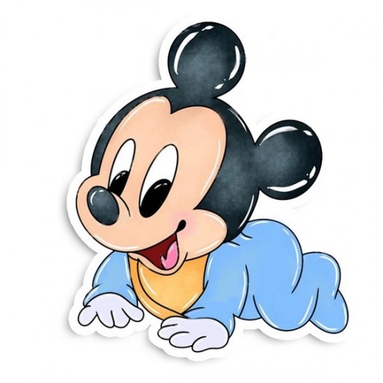 Ξύλινη Διακοσμητική Φιγούρα Baby Mickey