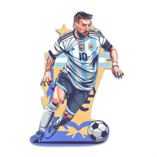 Ξύλινη Διακοσμητική Φιγούρα Messi Ξύλινη Διακοσμητική Φιγούρα Messi