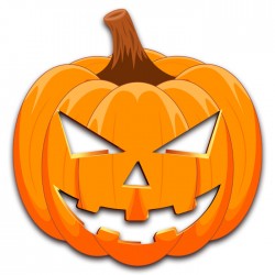 Ξύλινη Διακοσμητική φιγούρα Κολοκύθα Halloween