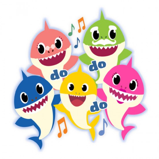 Ξύλινη Διακοσμητική Φιγούρα Baby Shark Ξύλινη Διακοσμητική Φιγούρα Baby Shark
