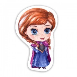 Ξύλινη Διακοσμητική Φιγούρα Frozen Άννα