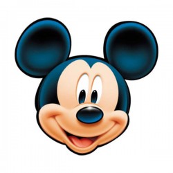 Ξύλινη Διακοσμητική Φιγούρα Κεφάλι Mickey Mouse