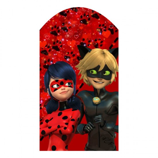 Ξύλινο Διακοσμητικό Ladybug and Cat Noir Ξύλινο Διακοσμητικό Ladybug and Cat Noir