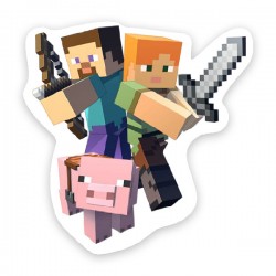 Ξύλινη Διακοσμητική Φιγούρα Minecraft