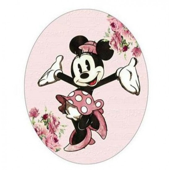 Ξύλινο διακοσμητικό Minnie Mouse Vintage Ξύλινο διακοσμητικό Minnie Mouse Vintage