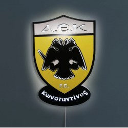 Ξύλινο Φωτιστικό – ΑΕΚ