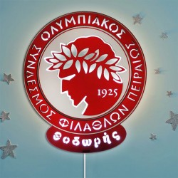 Ξύλινο Φωτιστικό – Ολυμπιακός