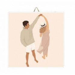 Καδράκι Ξύλινο “Dance with me”