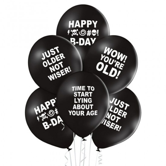 Mπαλόνια Λάτεξ Grumpy Birthday (6 τεμ) Mπαλόνια Λάτεξ Grumpy Birthday (6 τεμ)