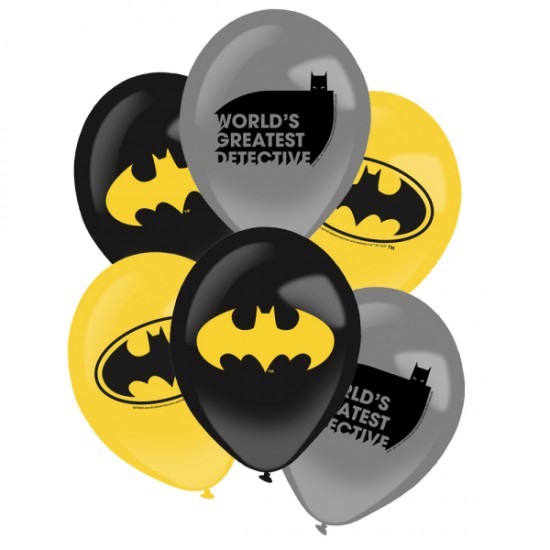 Μπαλόνια Λάτεξ 11" Batman (6 τεμ) Μπαλόνια Λάτεξ 11" Batman (6 τεμ)