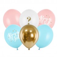 Μπαλόνια Λάτεξ 12" Boy or Girl (6 τεμ)