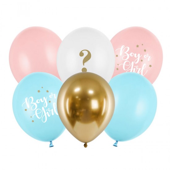 Μπαλόνια Λάτεξ 12" Boy or Girl (6 τεμ) Μπαλόνια Λάτεξ 12" Boy or Girl (6 τεμ)