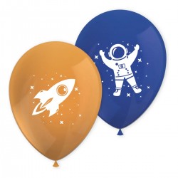 Μπαλόνια Λάτεξ 11" Space Party (8 τεμ)