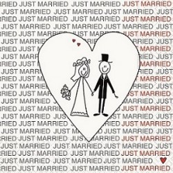 Χαρτοπετσέτες Μεγάλες Just Married - 20 τεμ.
